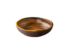 African wood rounde bowl 33x33x9 cm