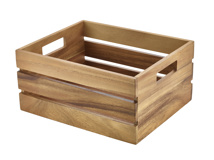 Caja madera acaciaGN 1/2 32,5 x 26,5 x 15,3 cm